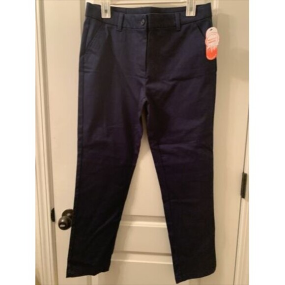 Wonder Nation Girls School Uniform Casual Pants Navy Blue Size 16 Plus - Picture 2 of 14